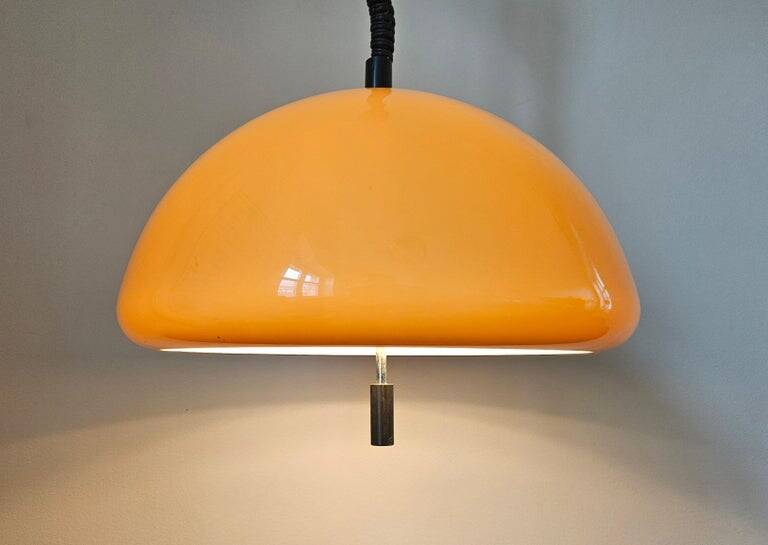 Midcentury Rare Pendant Guzzini, Luigi Massoni, Italy, 1970s