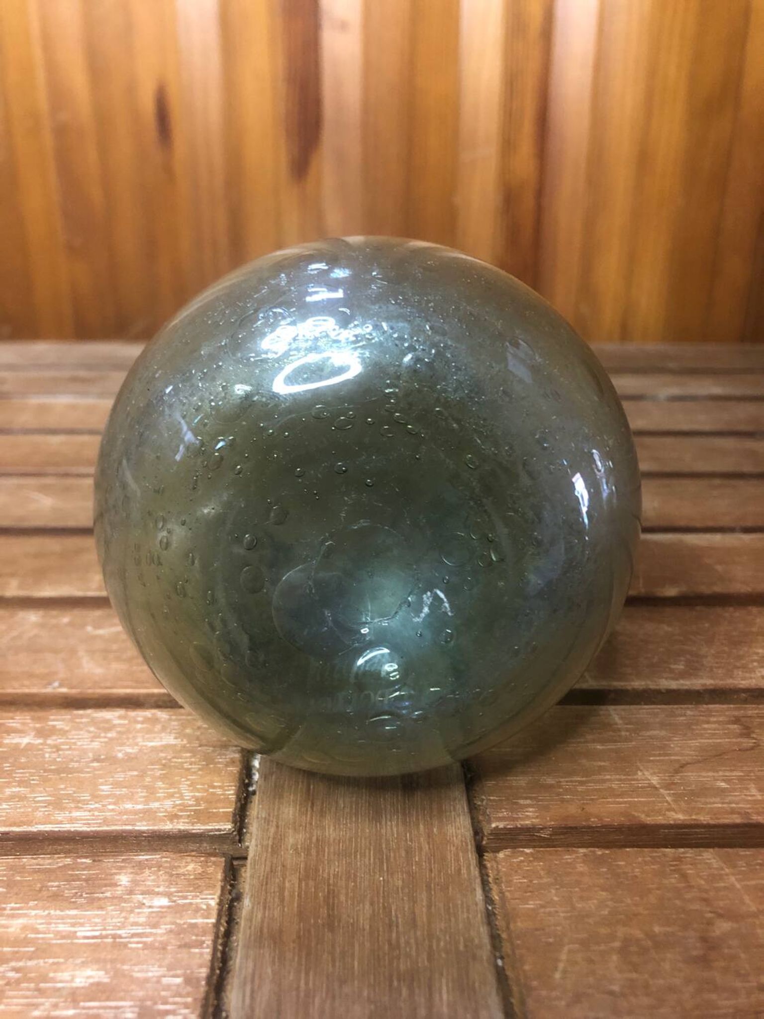 Old biot soliflore vase vintage bubble blown glass #a408