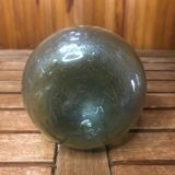 Ancien vase soliflore biot verre soufflé bullé vintage #a408