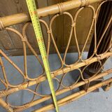 Vintage rattan headboard