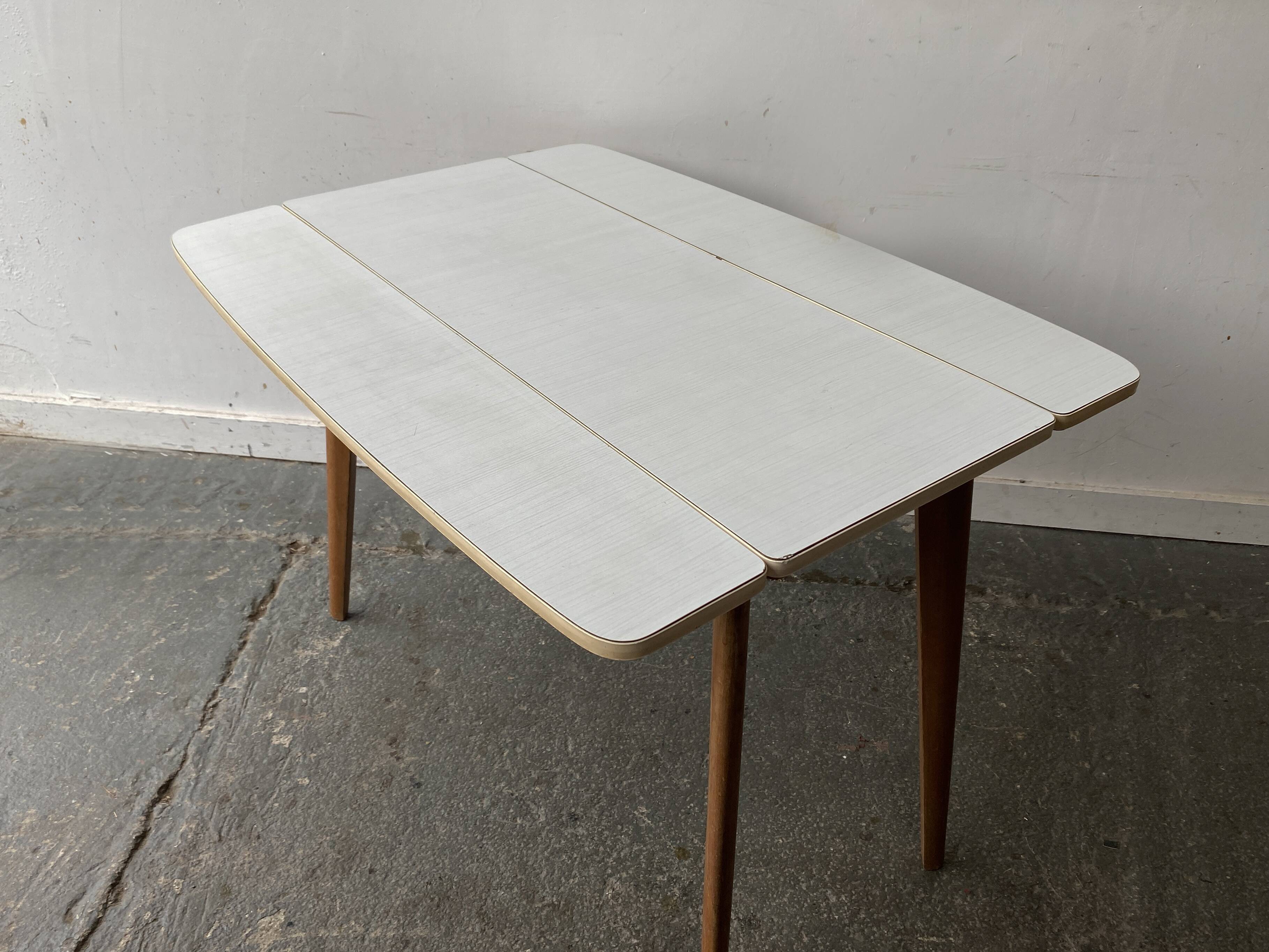 1960s Mid-Century extending drop leaf kitchen table