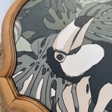 Classic style coffee table restyled black and jungle