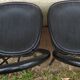 Set of 2 metal bistro chairs