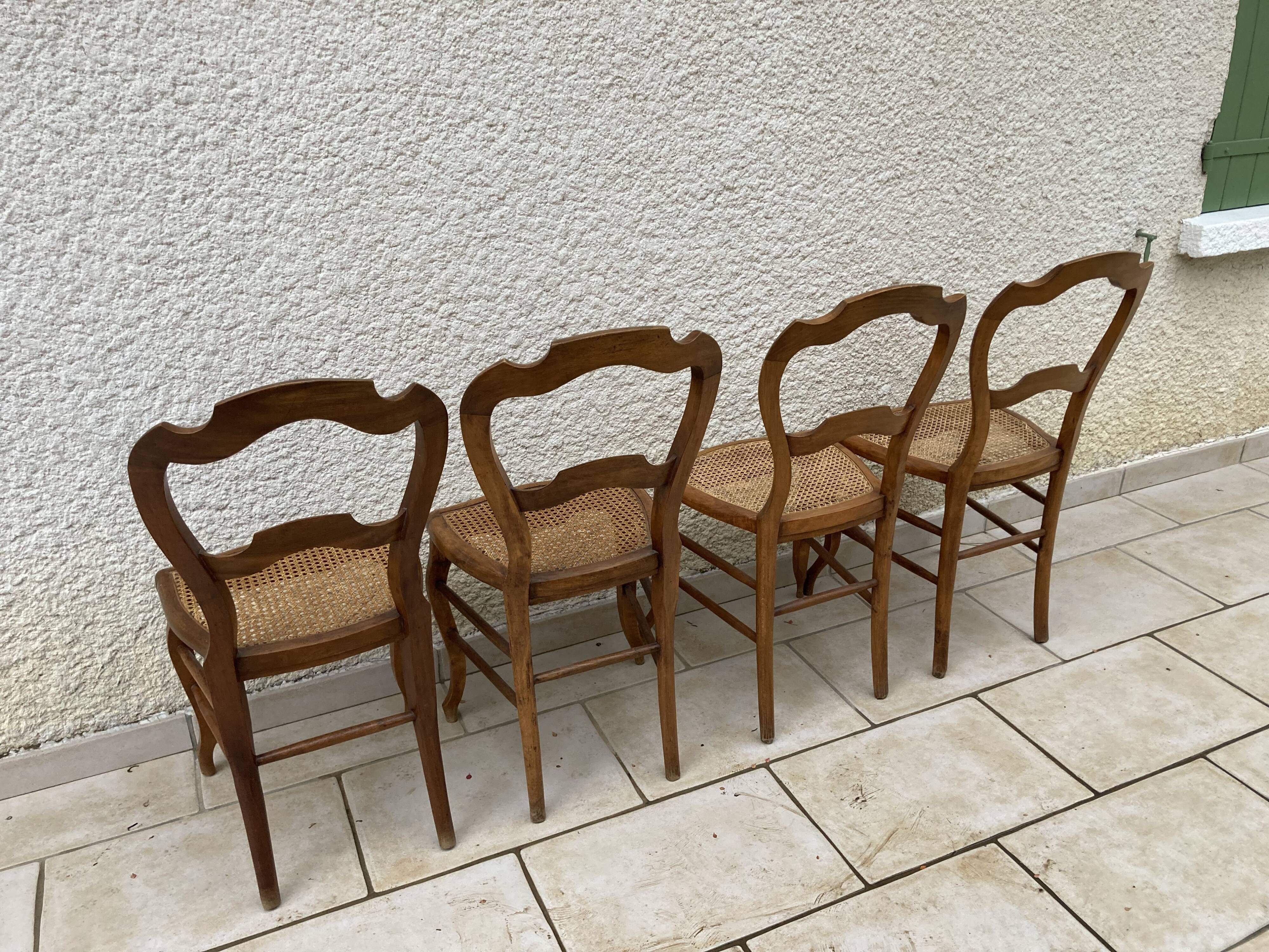 4 Louis Philippe chairs