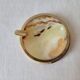Onyx and brass ashtray