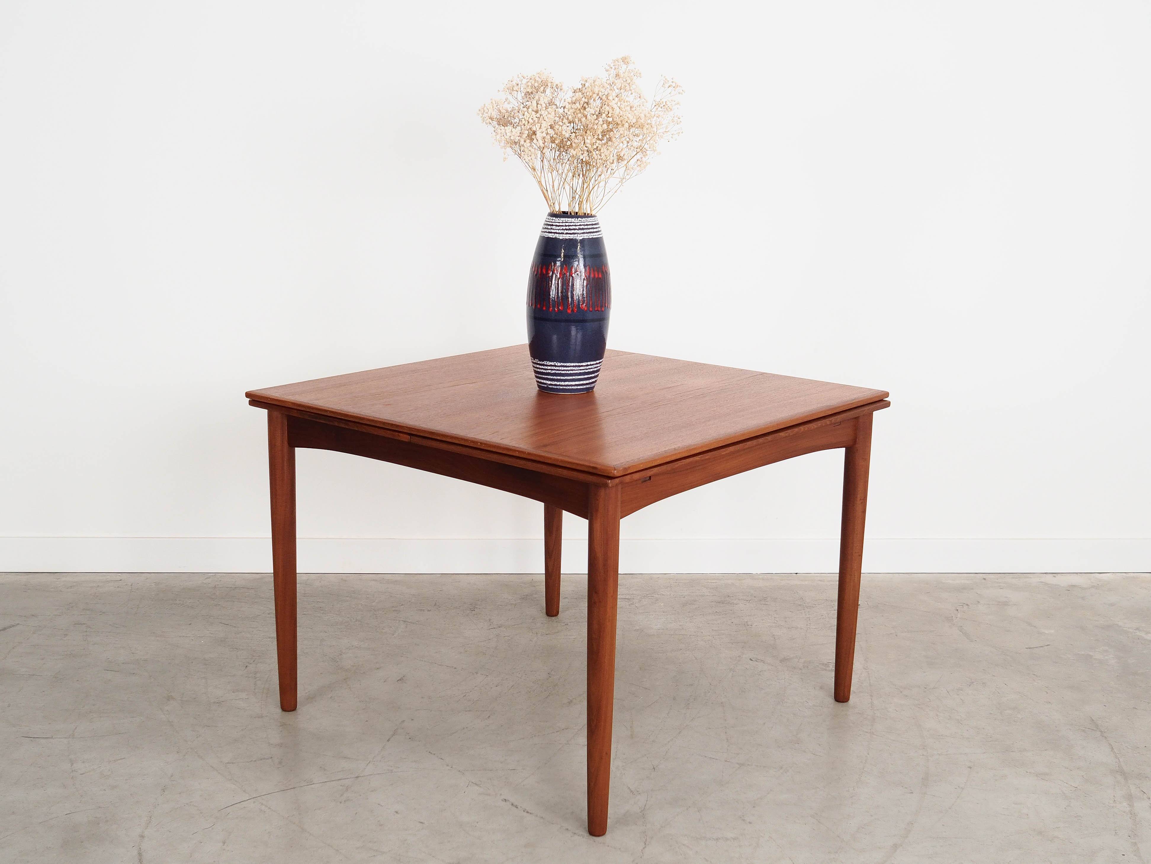 Teak table, Danish design, 1970s, production: Denmark