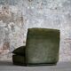 Vintage suede leather armchair, Italy, 1970s