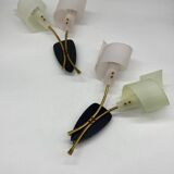 Pair of vintage wall lights by Maison Arlus France design