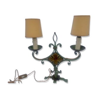 Wrought iron lamp painted 40s