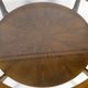 Important modern Scandinavian style coffee table, walnut / glass – c. 1960