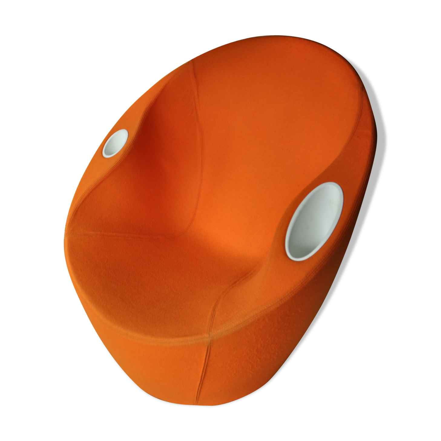 Fauteuil Ouch orange design Karim Rashid pour Casamania