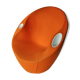 Fauteuil Ouch orange design Karim Rashid pour Casamania