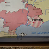 Rossignol school poster historic map No.9 - 10 Jeanne D'Arc and Louis XI