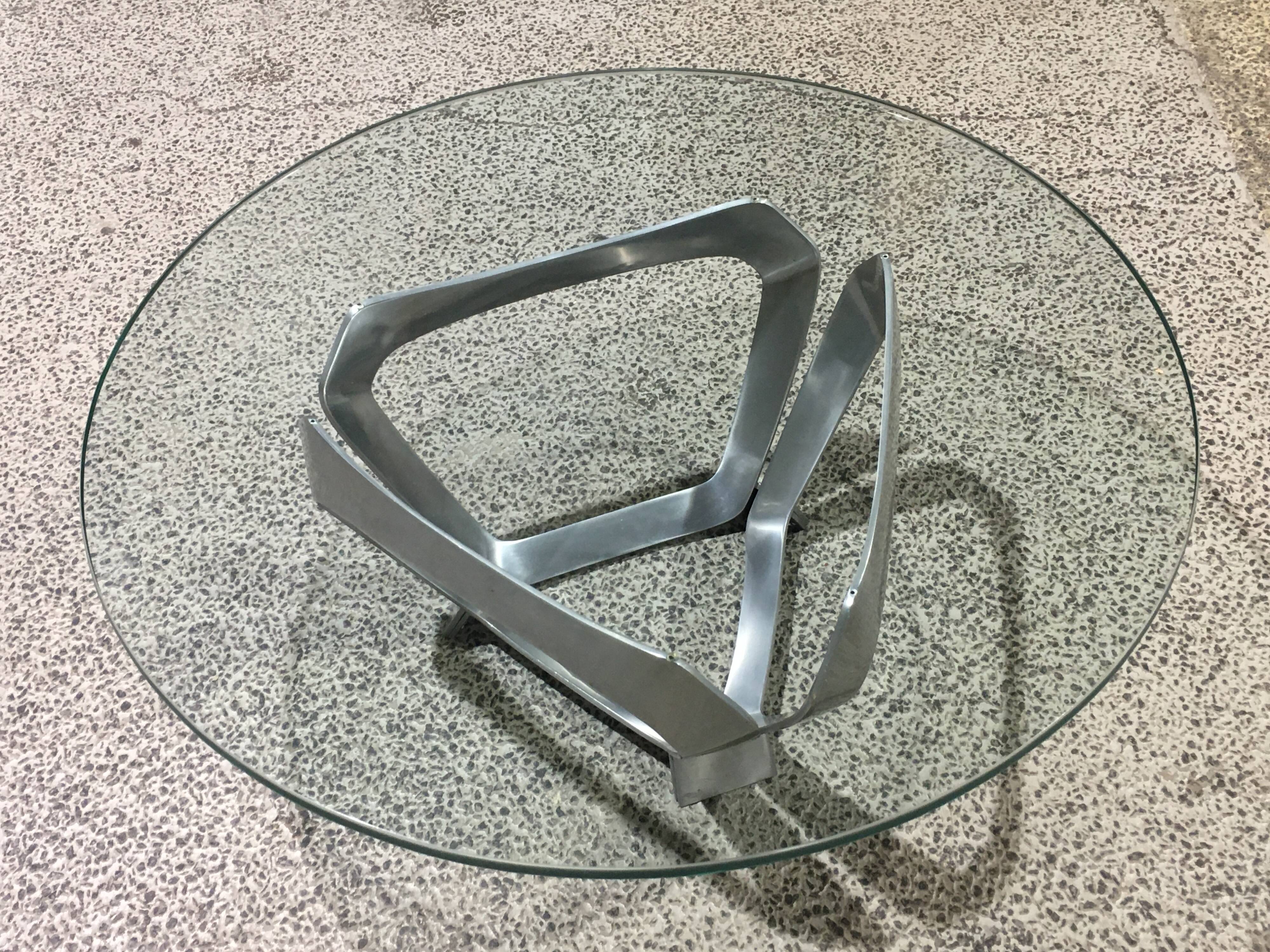 Table basse sculpturale  Knut Hesterberg années 70