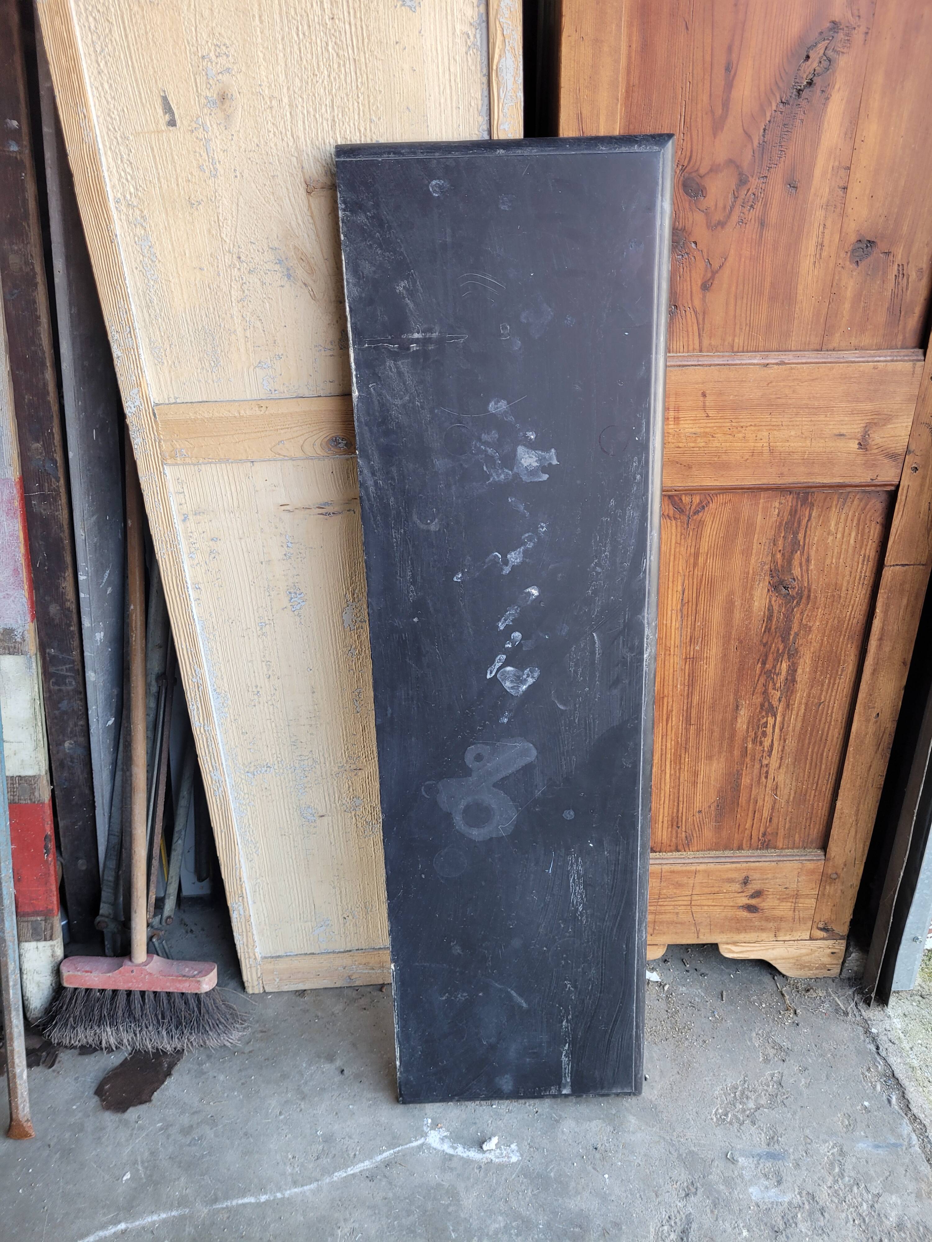 Belgian black marble fireplace without veining