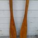 Paire de pagaies en bois