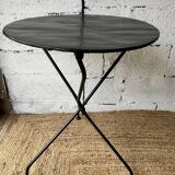 Iron pedestal table
