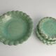 Celadon Green Earthenware Bowl & Plates, Nittsjö, Sweden, 1960s