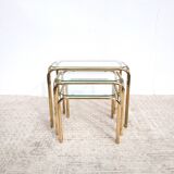 Gold nesting coffee tables