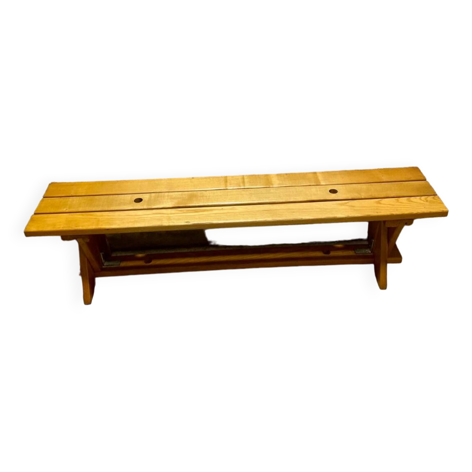 80's varnished bench