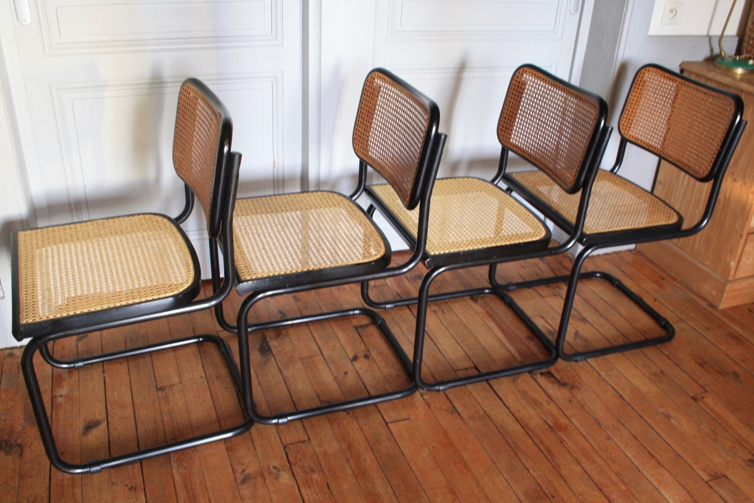 Cesca B32 chairs by Marcel Breuer