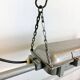 Grey Industrial Hanging Tube Light from Polam Gdansk, 1970s