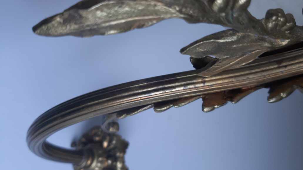 Art deco bronze wall lamp