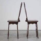 Pair of Hand-Carved Late 19th Century Chairs – Ornate Antique Craftsmanship