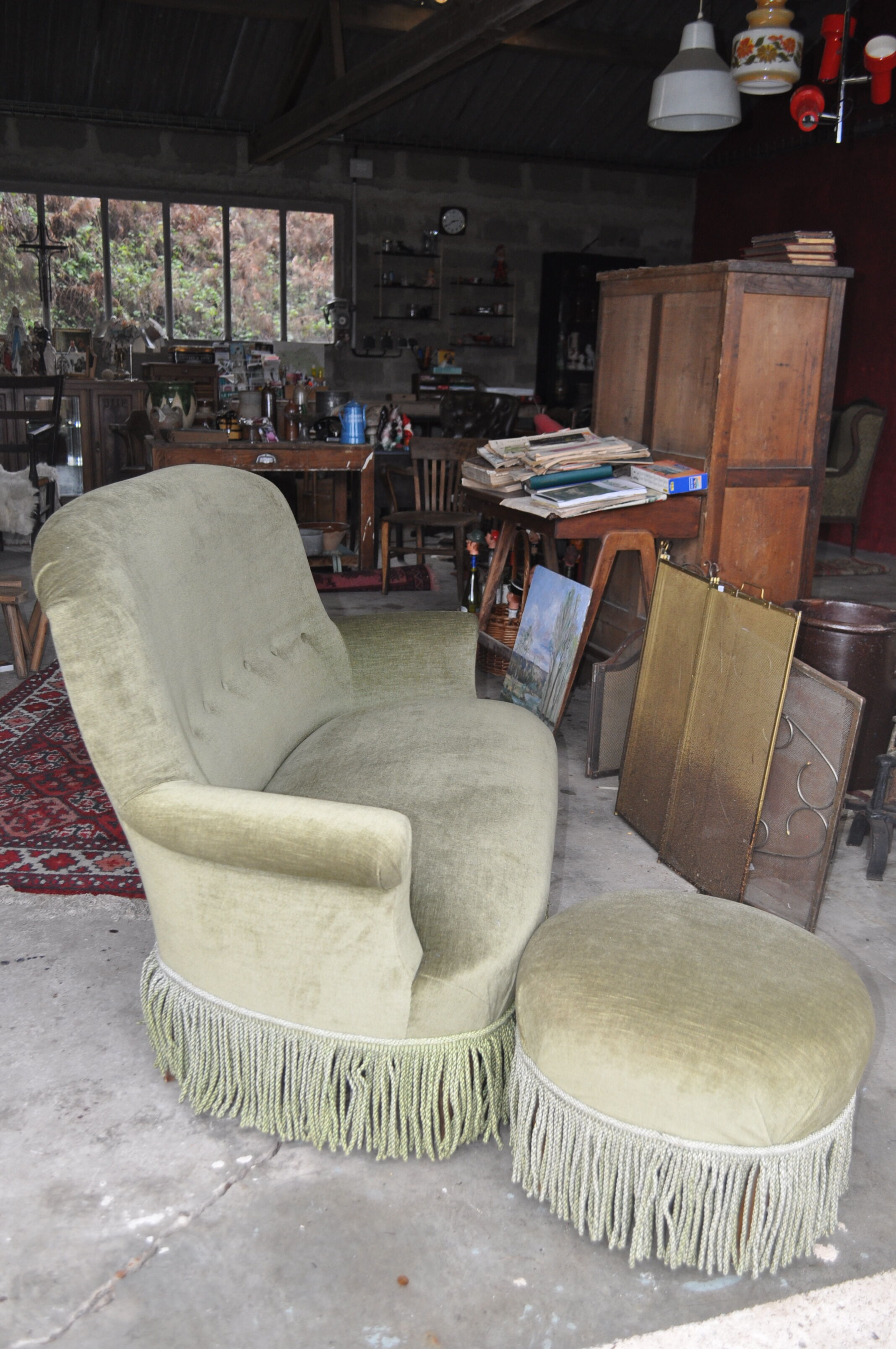 Toad bench and footrest.