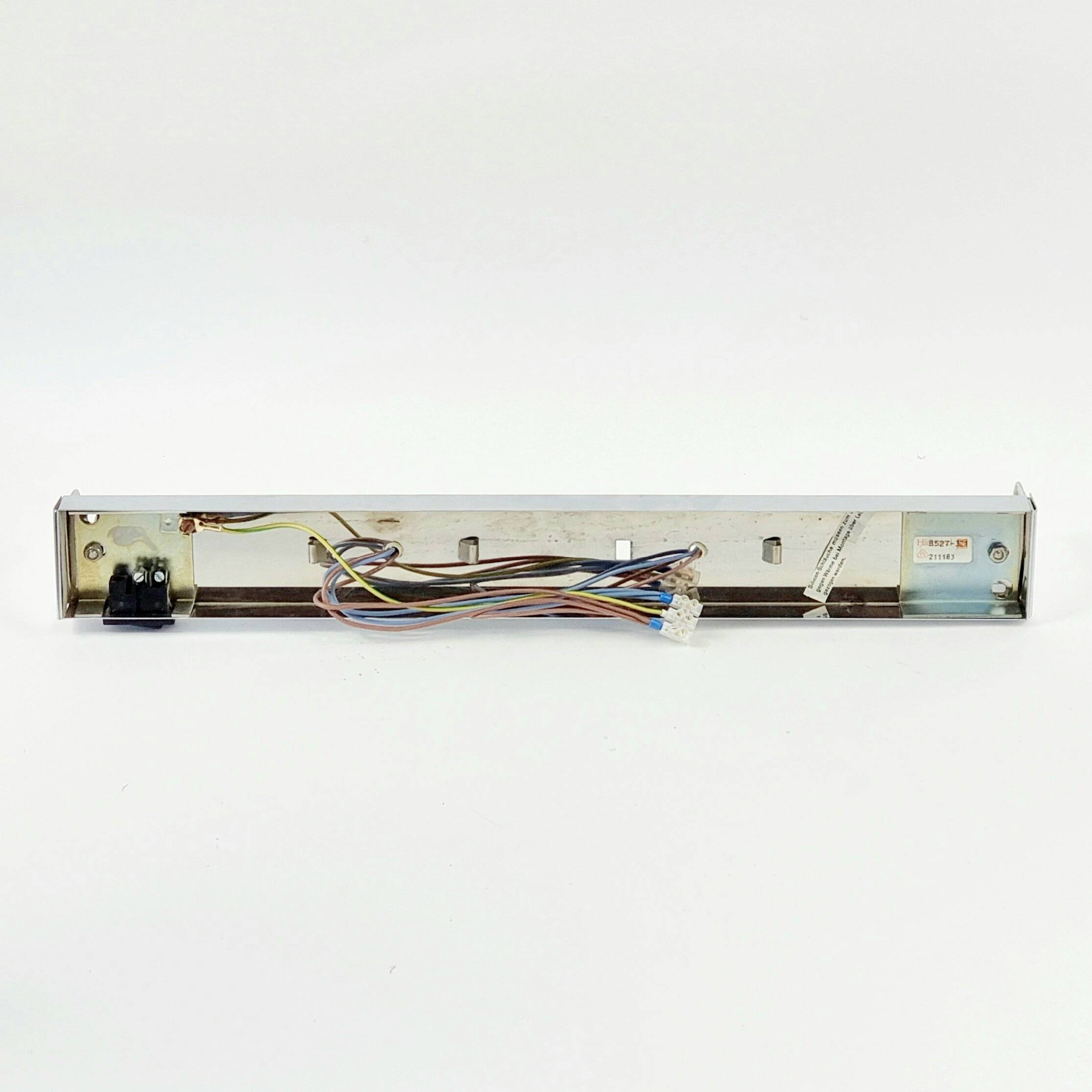XL Mid Century Murano Glass & Chrome Wall Light from Hillebrand, 1970s
