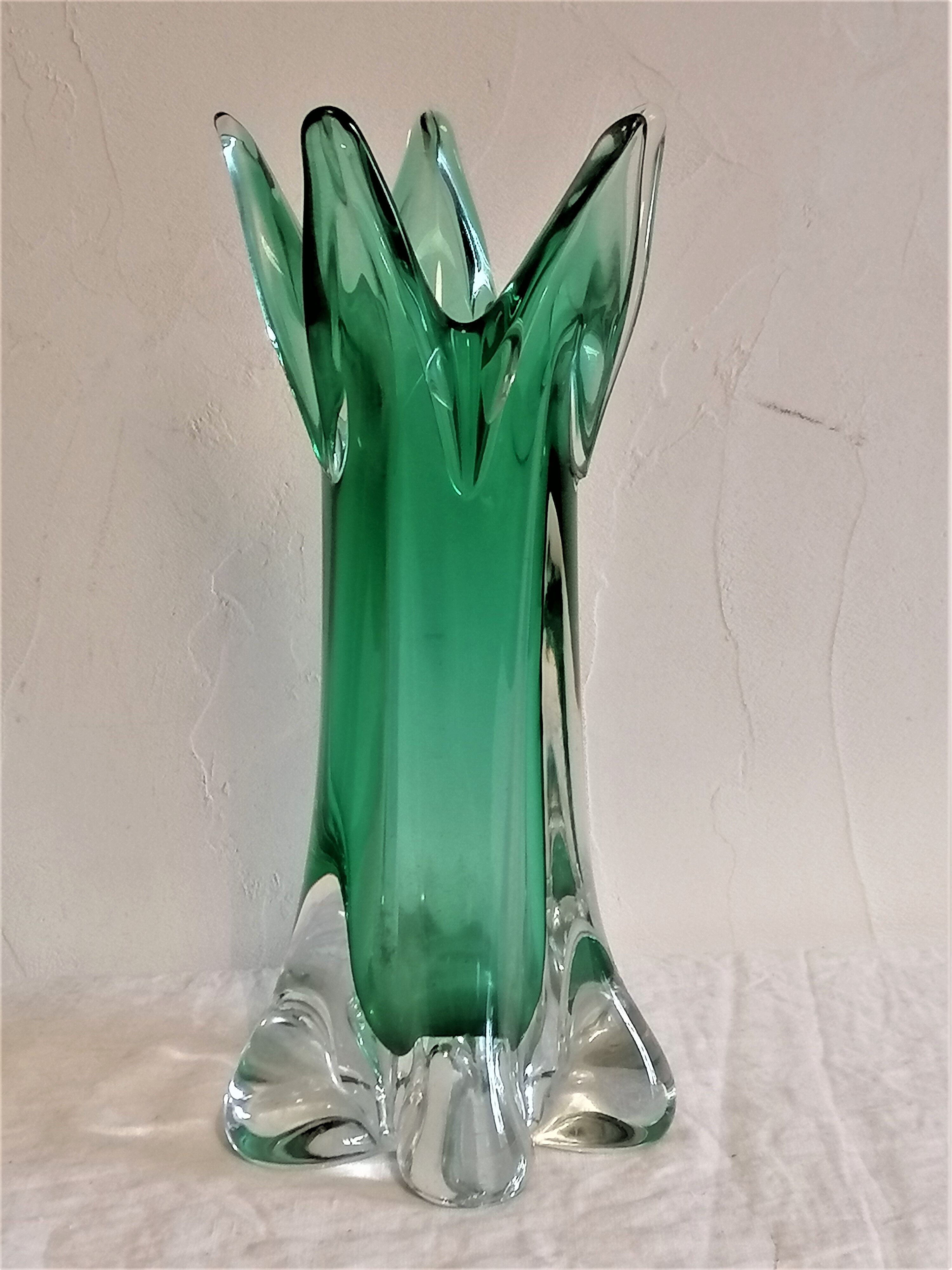 Vintage Murano glass vase from the 60s.