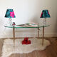 Pair of Crystal x jungle lamp