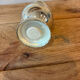 Vintage silver-plated table service duo – Mustard pot with spoon