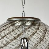 Vintage swirling Murano glass pendant lamp La Murrina, Italy, 1970s