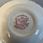 2 assiettes  creuse vintage  anglaise staffordshire england