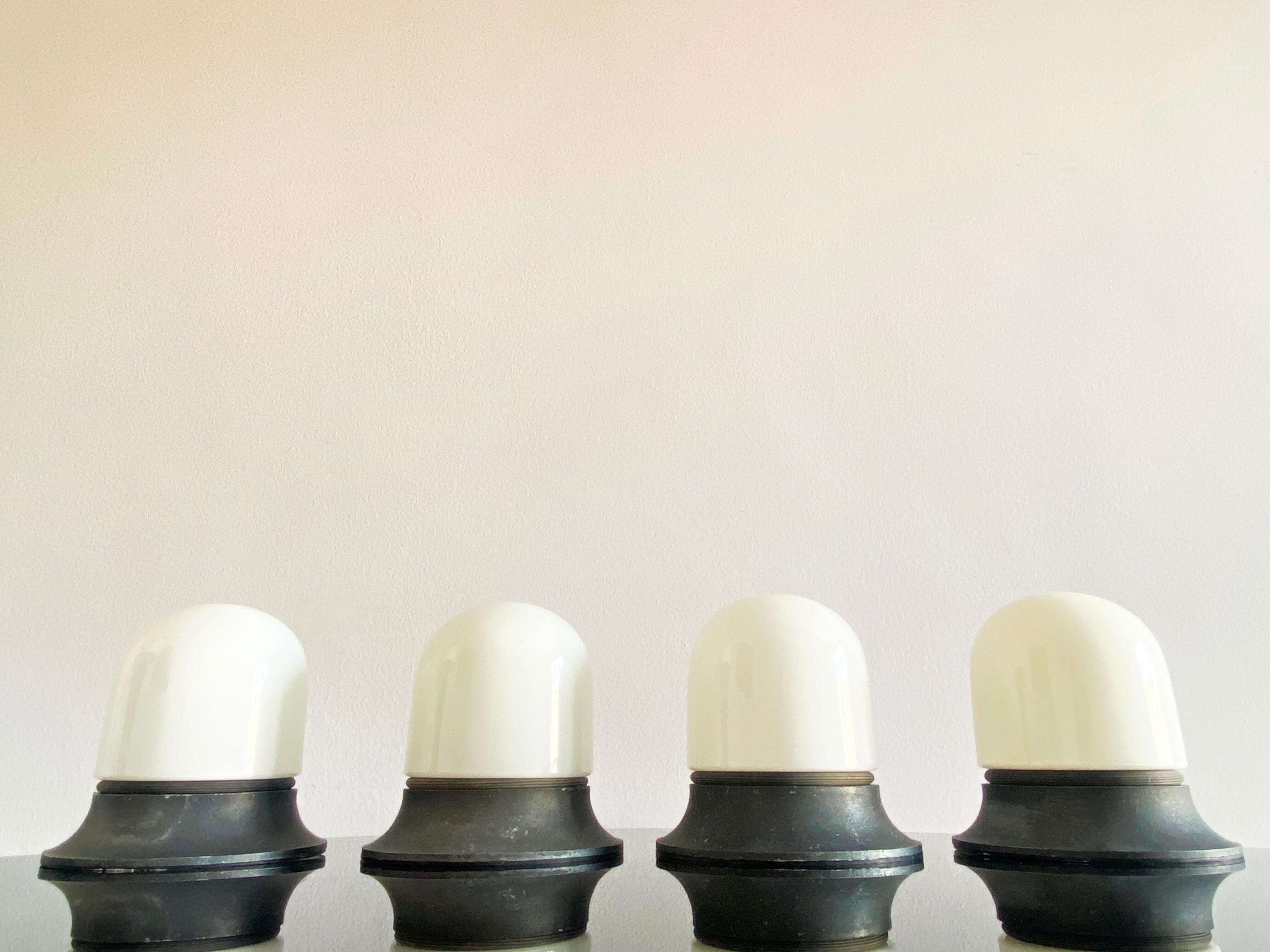 Set of 4 lamps artemide, italy 1970s