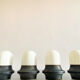 Set of 4 lamps artemide, italy 1970s