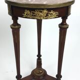 Side table Napoleon III wooden decorated with bronze