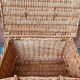 Vintage woven rattan briefcase