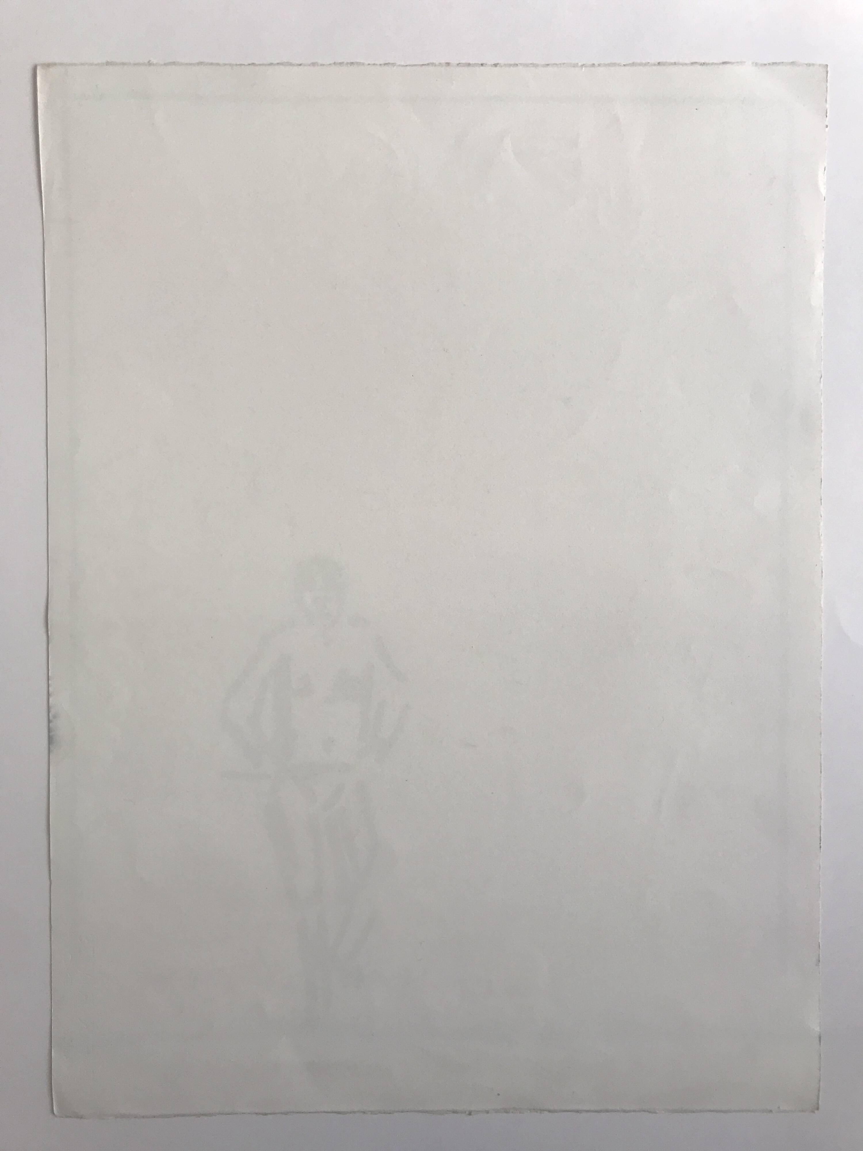 Pierre buraglio, standing station, 1996. lithograph signed in pencil