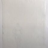 Pierre buraglio, standing station, 1996. lithograph signed in pencil