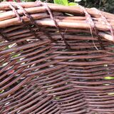 Round armchair rattan and rope Metal legs 50s/60s vintage