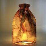 Daniel baroy blown glass vase, signed