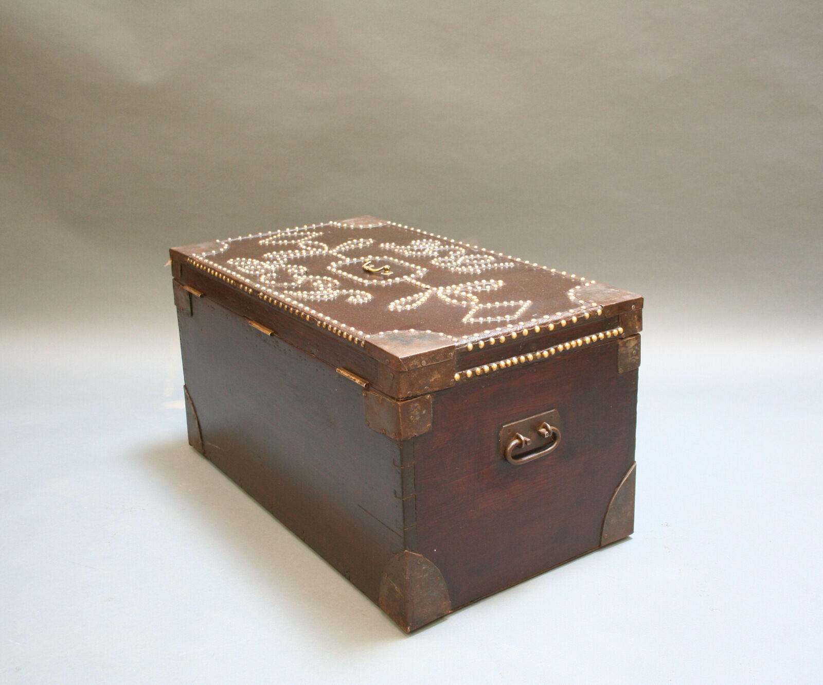 19th century studded chest
