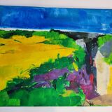 Modern landscape painting of Provence