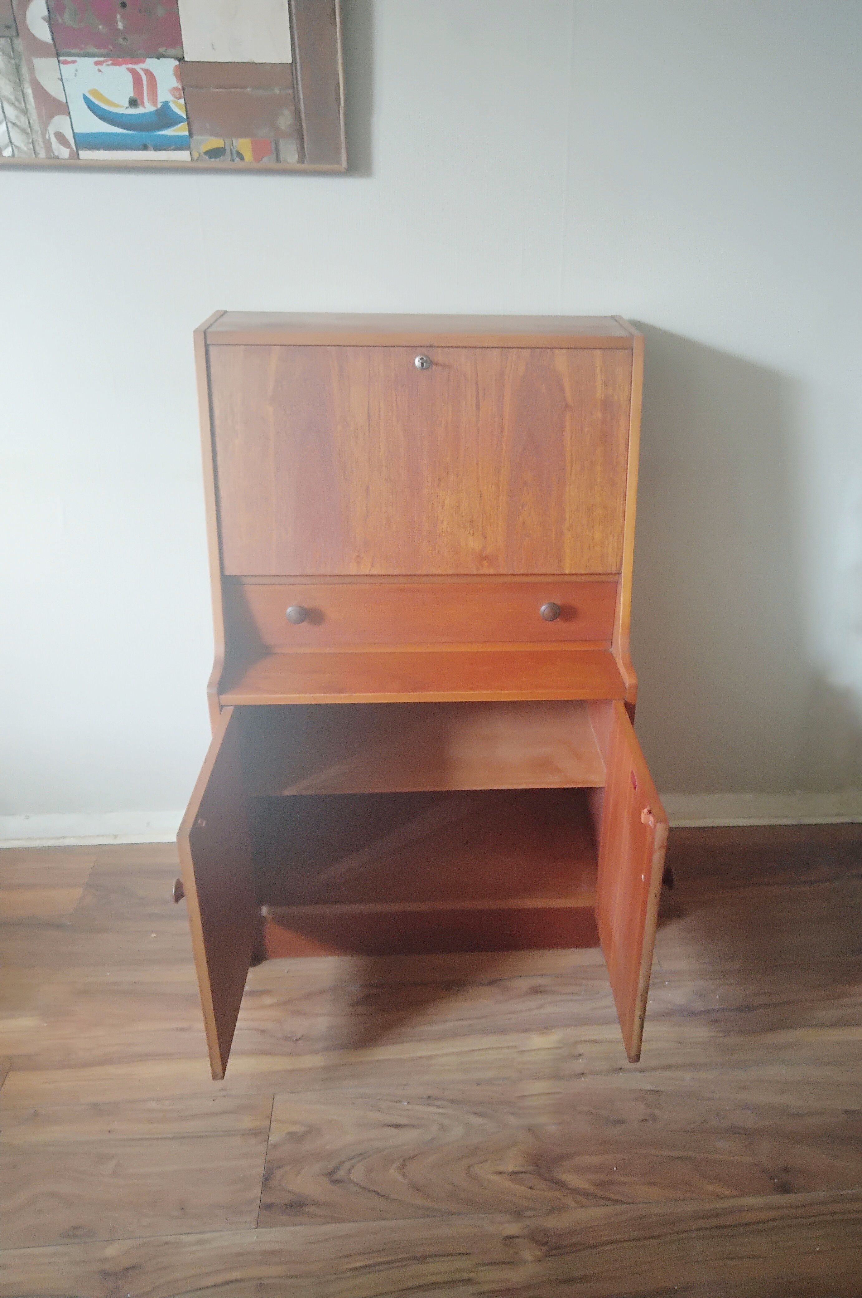 Mid century Teak bureau by Remploy