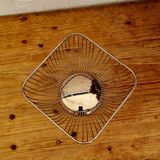 Vintage silver metal basket