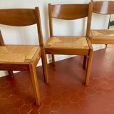 Set of 4 elm chairs