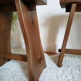 Pair of old wooden stools