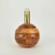Modernist pine wooden table light, 1970s